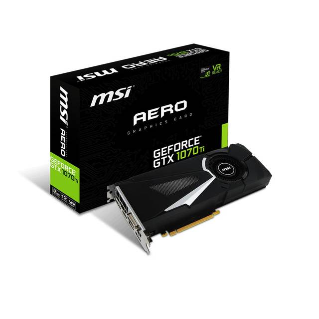 MSI NVIDIA GeForce GTX 1070 Ti AERO 8GB GDDR5 DVI/HDMI/3DisplayPort pci-e Video - Picture 1 of 1